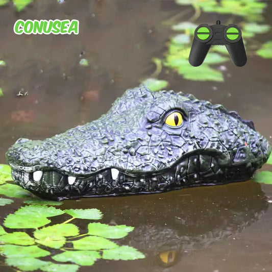 RC Crocodile Head Boat 2.4G Remote Control Alligator Decoy