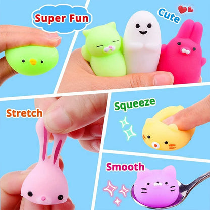 20/30/50PC Cute Cartoon Animal Stress Relief Party Toys