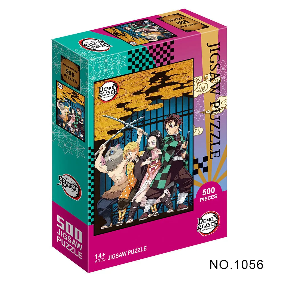 Demon Slayer 500/1000 Piece Jigsaw Puzzle Anime Educational Toy