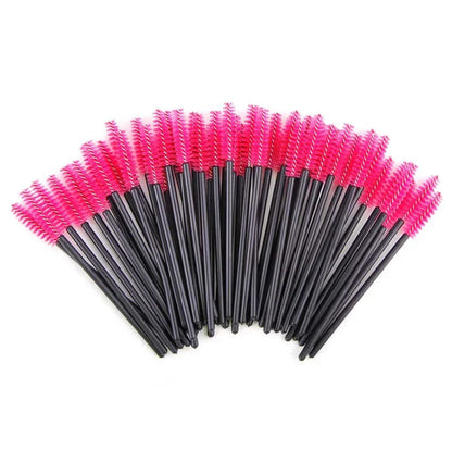 50/100Pcs Disposable Eyebrow Mascara Wands Eyelash Brush