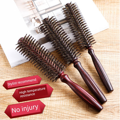 Bristle Cylinder Hair Salon Professional Comb Styling