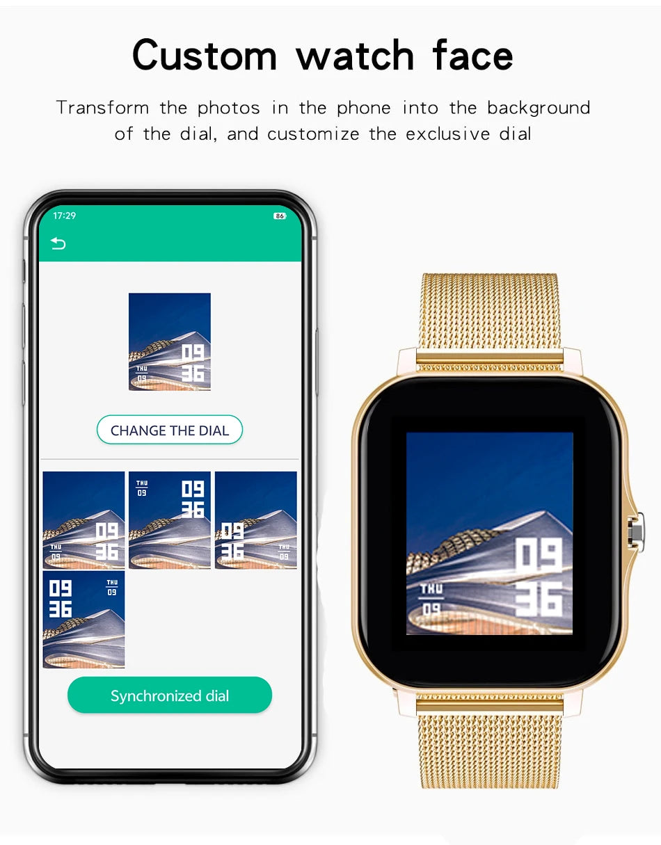New SmartWatch 1.44" Color Screen BT Call Custom Dial
