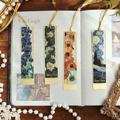 Hollow Literary Flower Metal Bookmark