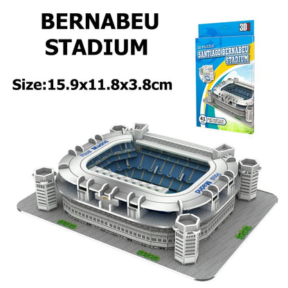 Miniature Football Field 3D DIY Puzzle Famous Stadium Model Toy