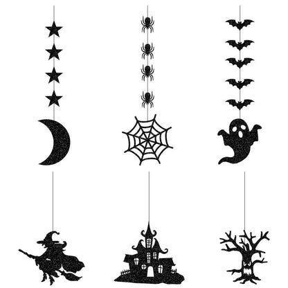 Halloween Hanging Banner Garland (6 pcs)