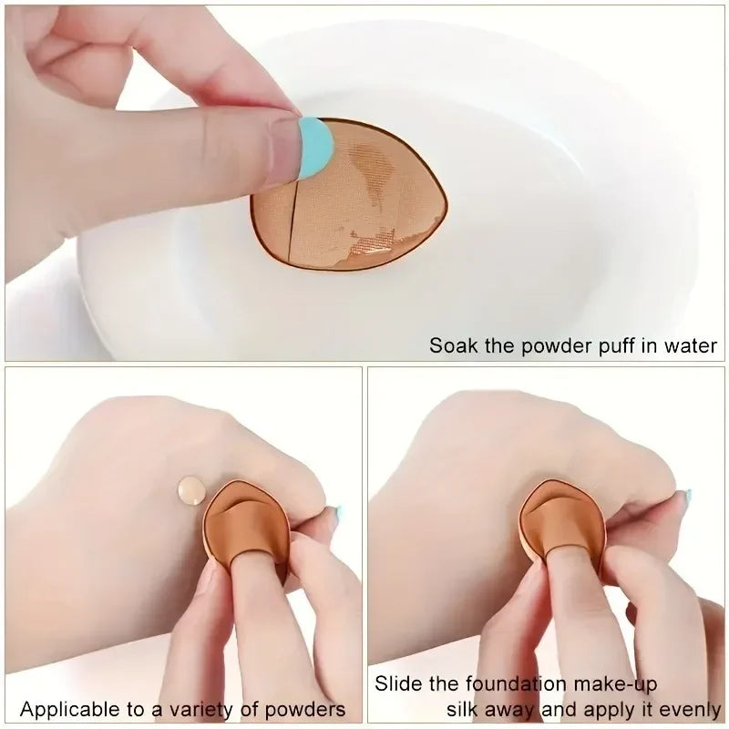 5/10Pcs Mini Finger Puff Foundation BB Cream Sponge