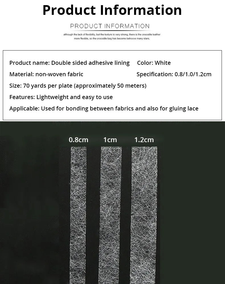 Hot Melt Double-Sided Tape Fusible Lining Sewing Supply