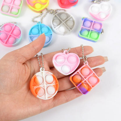 10/20pcs Mini Pop Keychain Sensory Fidget Party Favor