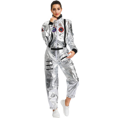 Astronaut Space Suit Costume Adult Kids Family Party Outfit