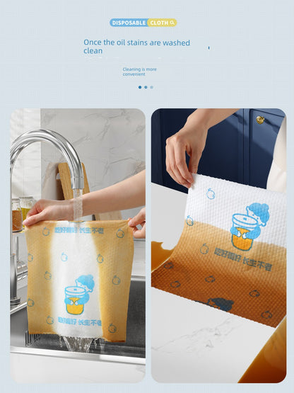 Jiabangshou Disposable Deoiling Food Grade Lazy Rag Kitchen Cleaning