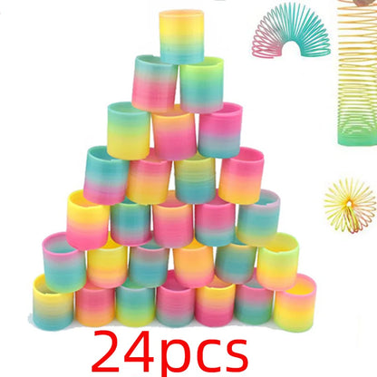 24PCS Rainbow Magic Springs Kids Birthday Party Favor