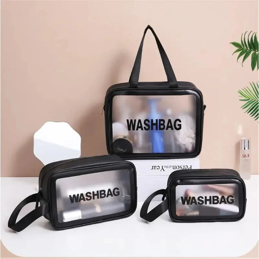 Transparent Waterproof Makeup Storage Pouch Large Capacity