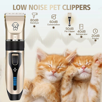 Professional Dog Hair Clipper Rechargeable Low Noise