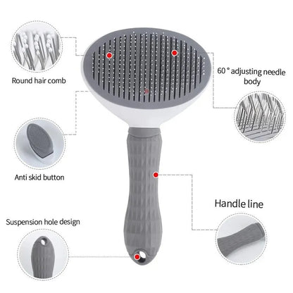 Pet Hair Remover Brush Grooming Comb for Dogs Cats