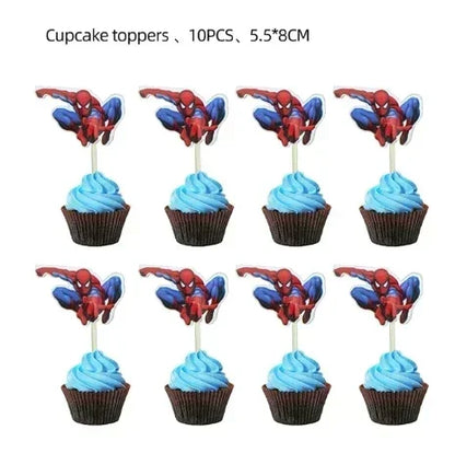 Spider-Man Party Cups Popcorn Boxes Candy Tableware