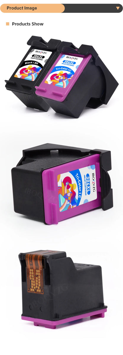 IBOQVZG 304XL Ink Cartridge For HP 304 Deskjet Envy