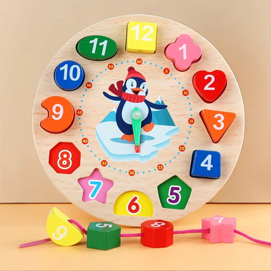 Montessori Wooden Baby Toys Educational Development Puzzle Gift