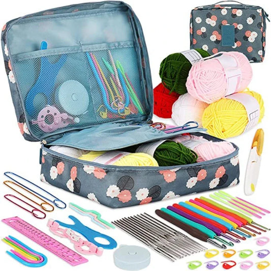 58-Piece Crochet Hook Set DIY Beginner Knitting Tools