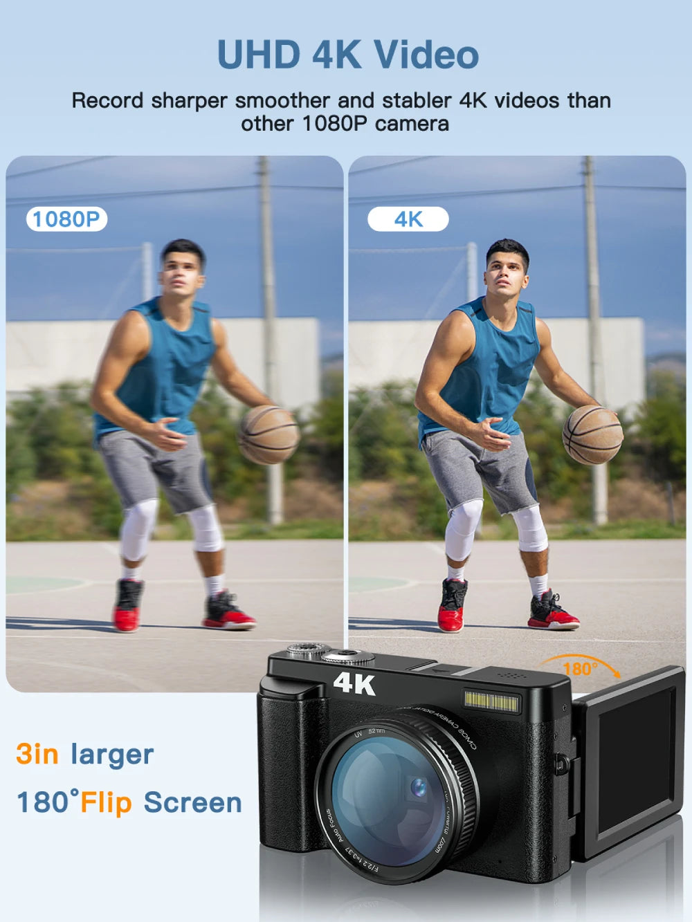 4K Digital Vlogging Camera