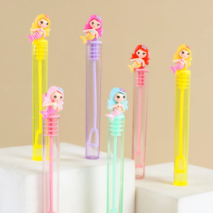 10pcs Mermaid Bubble Tube Soap Bottles Party Favors