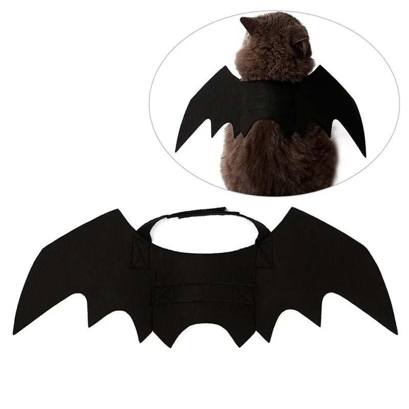 Halloween Bat Wings Pet Costume Dog Cat Harness Dress