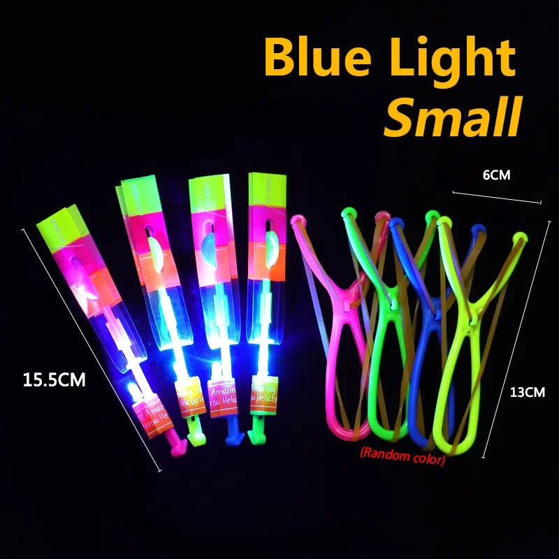 LED Arrow Rocket Helicopter Flying Party Light Toy