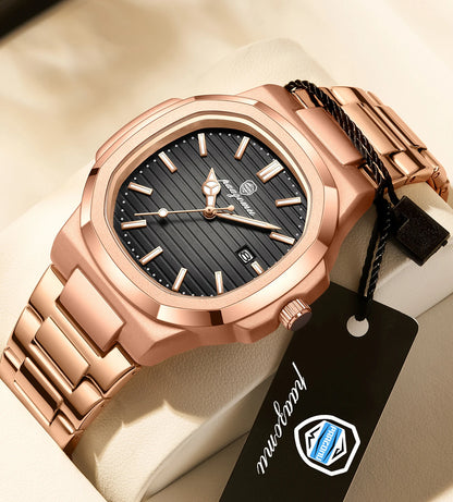 Men’s Water Diamond Luxury Night Glow Double Calendar Quartz Watch