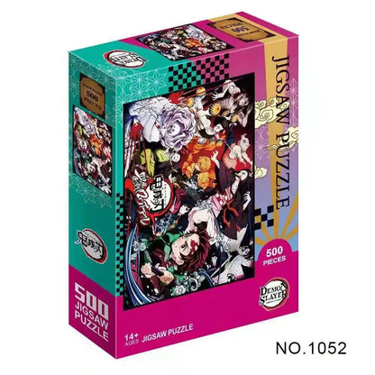 Demon Slayer 500/1000 Piece Jigsaw Puzzle Anime Educational Toy