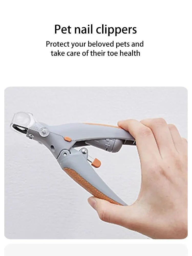 Pet Nail Clipper LED Light Multifunction Grooming Tool