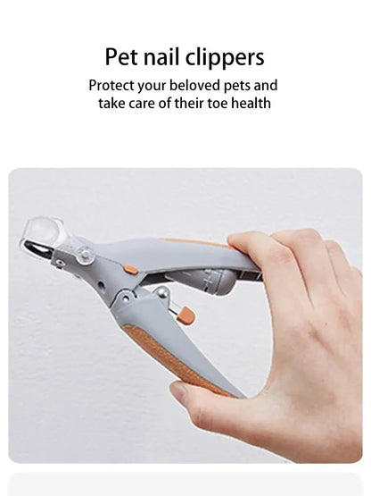 Pet Nail Clipper LED Light Multifunction Grooming Tool