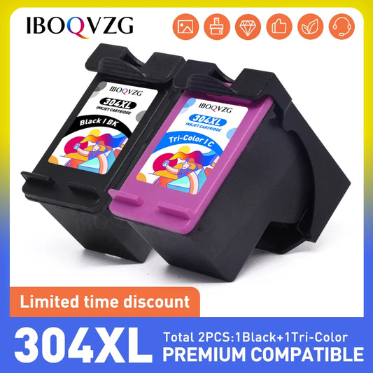 IBOQVZG 304XL Ink Cartridge For HP 304 Deskjet Envy