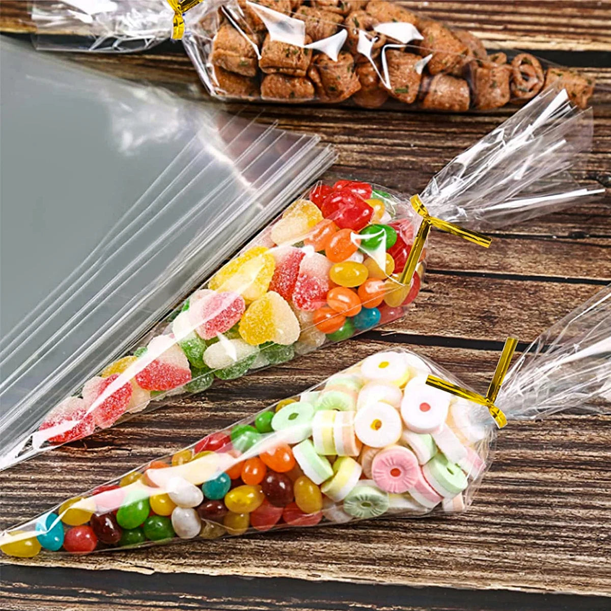 Transparent Candy Bags Plastic Cello Party Gift Favors