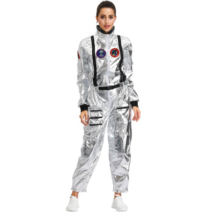 Astronaut Space Suit Costume Adult Kids Family Party Outfit