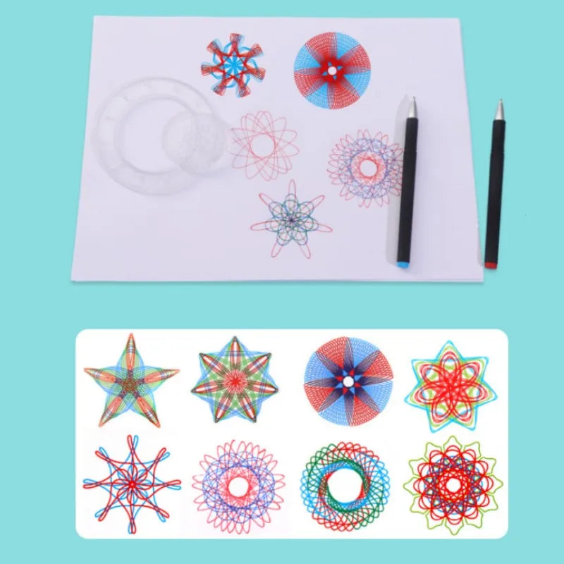 Spirograph Ruler Drawing Gear Interlocking Painting Toy