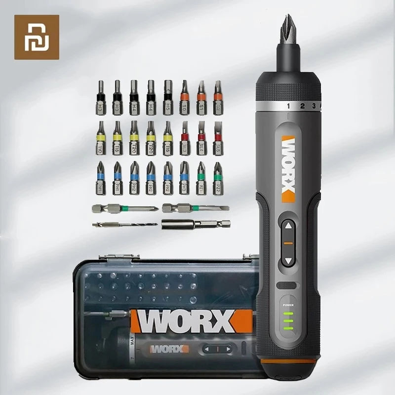 WORX WX242 Mini Cordless Electric Screwdriver Set Rechargeable