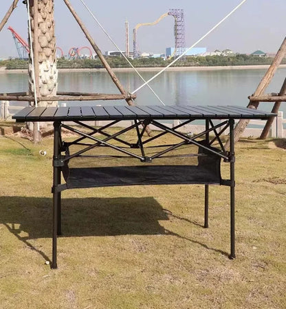 Outdoor Folding Long Table Storage Net Stable Picnic Desk