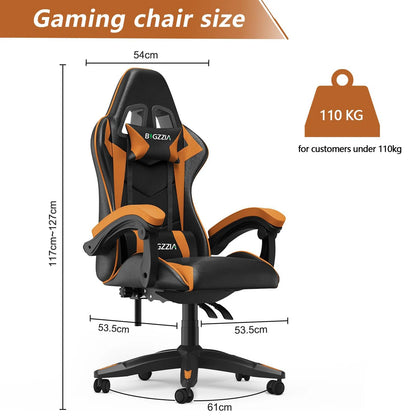 Gaming Chair Ergonomic PU Leather Office Racing Chair