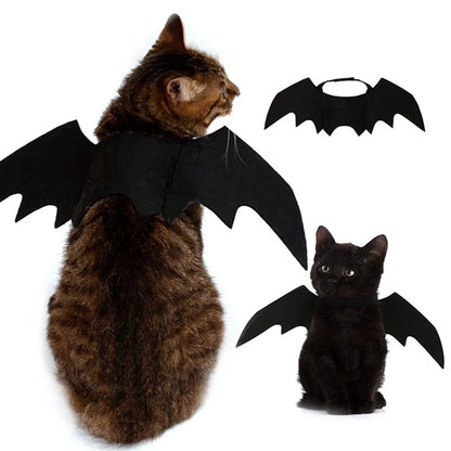 Halloween Bat Wings Pet Costume Dog Cat Harness Dress