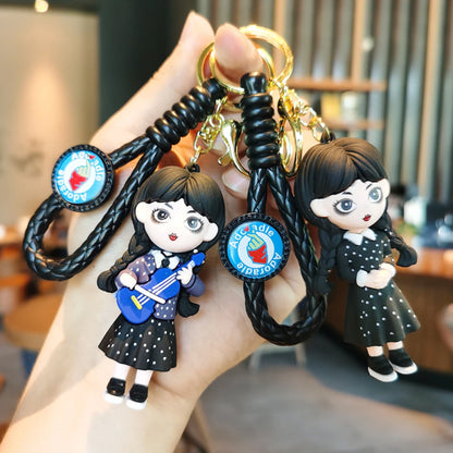 Wednesday Addams Keychain