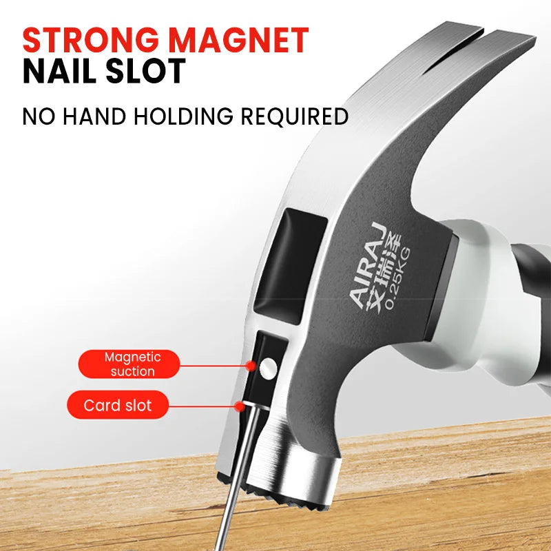 AIRAJ Mini Claw Hammer Anti-Slip Shockproof Handle