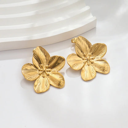 RAKOL Stainless Steel Butterfly Stud Earrings 18K Gold