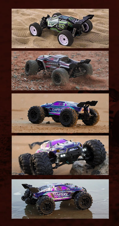 1:16 70KM/H 4WD RC Car LED Remote Control High Speed Monster Truck