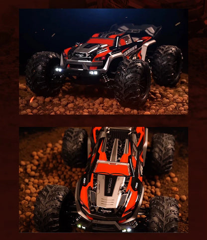 1:16 70KM/H 4WD RC Car LED Remote Control High Speed Monster Truck