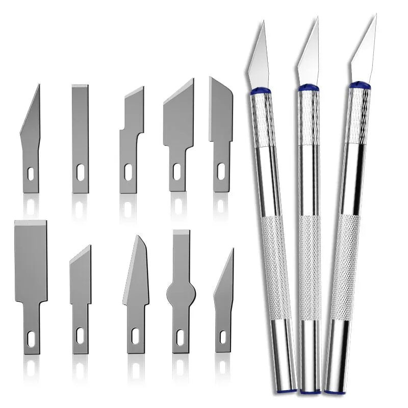 Metal Carving Knife Set (13 pcs)