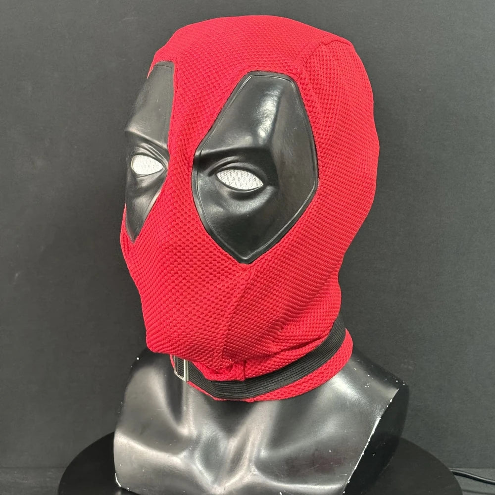 Wade Mask Superhero Red Hood Halloween Cosplay Prop