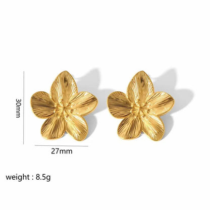 RAKOL Stainless Steel Butterfly Stud Earrings 18K Gold