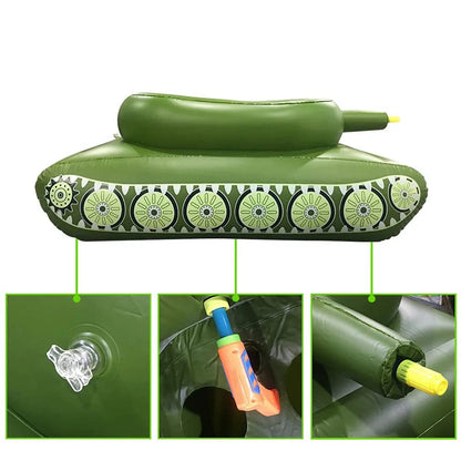 Giant Tank With Watergun Inflatable Pool Float Toy