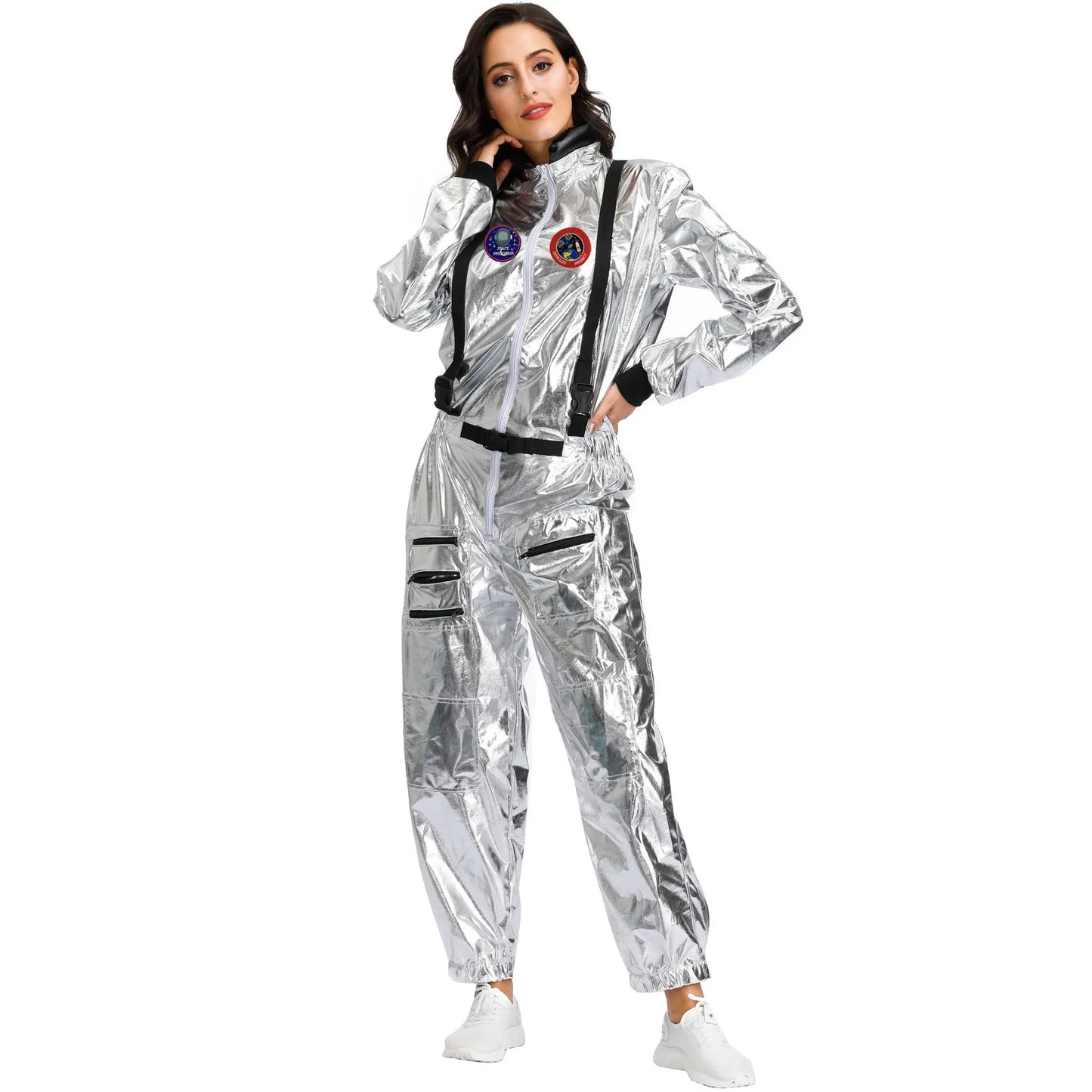 Astronaut Space Suit Costume Adult Kids Family Party Outfit