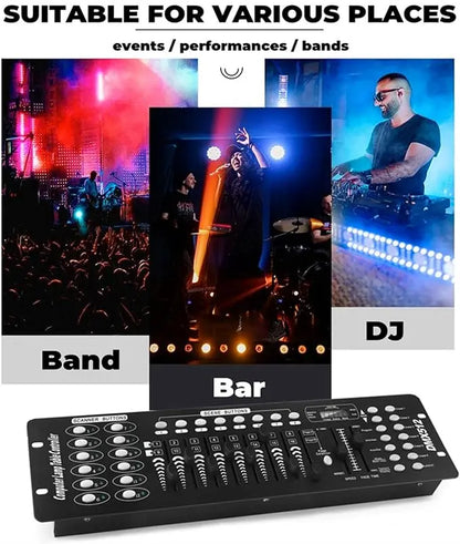 U`King 192-Channel DMX Stage Light Controller