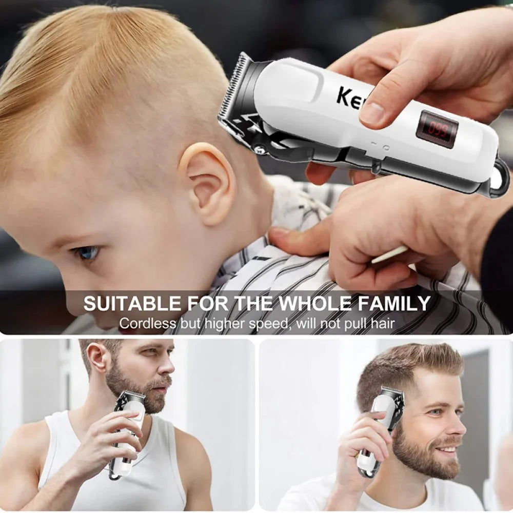 Electric Hair Clipper Wireless Rechargeable Professional